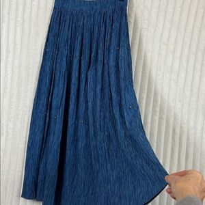 Vtg 90s STONEBRIDGE Long broomstick Maxi western beaded circle Skirt Size M